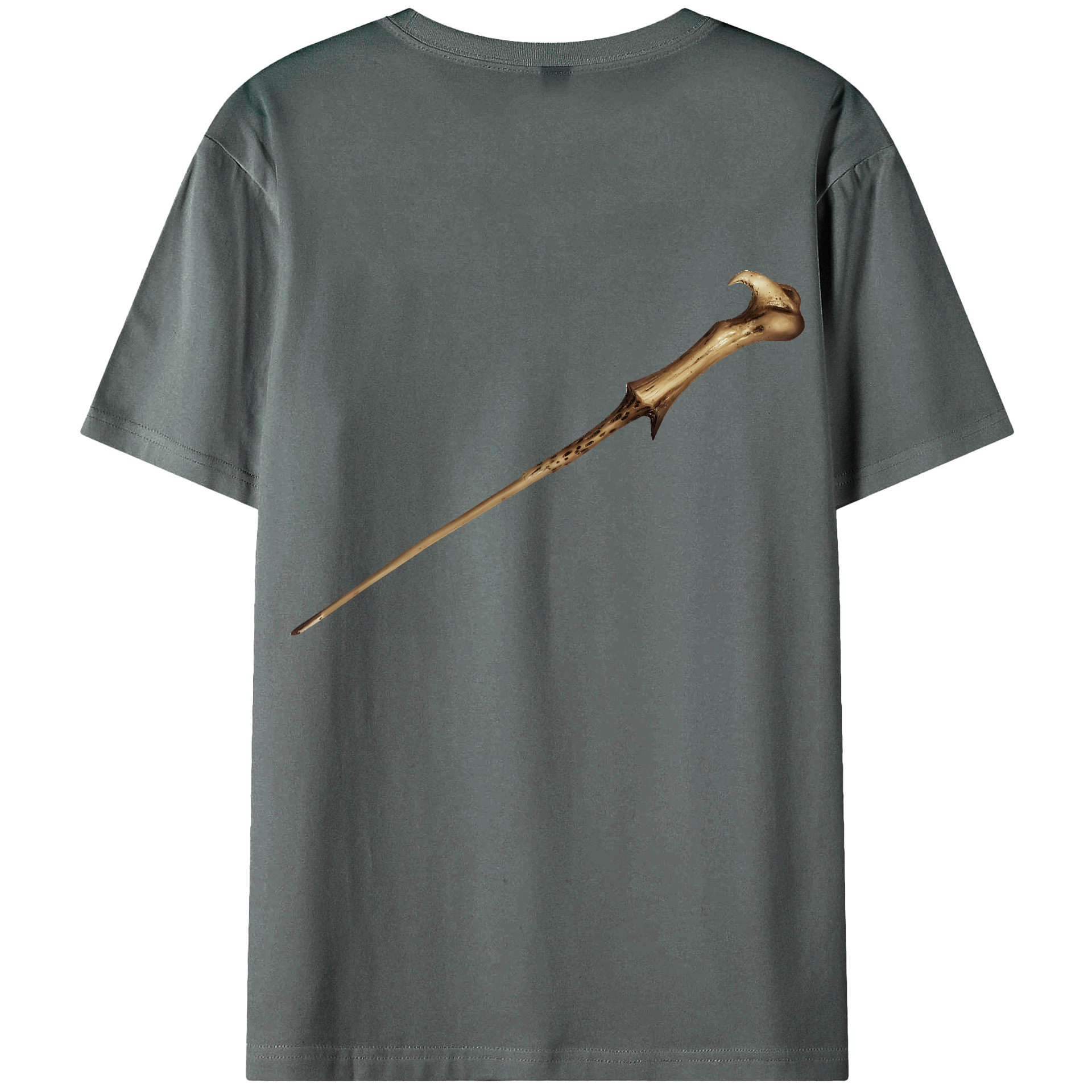（画像用） Harry Potter ハリー・ポッターシリーズ 綿100％ メンズ半袖Tシャツ（バックプリント） 通気性